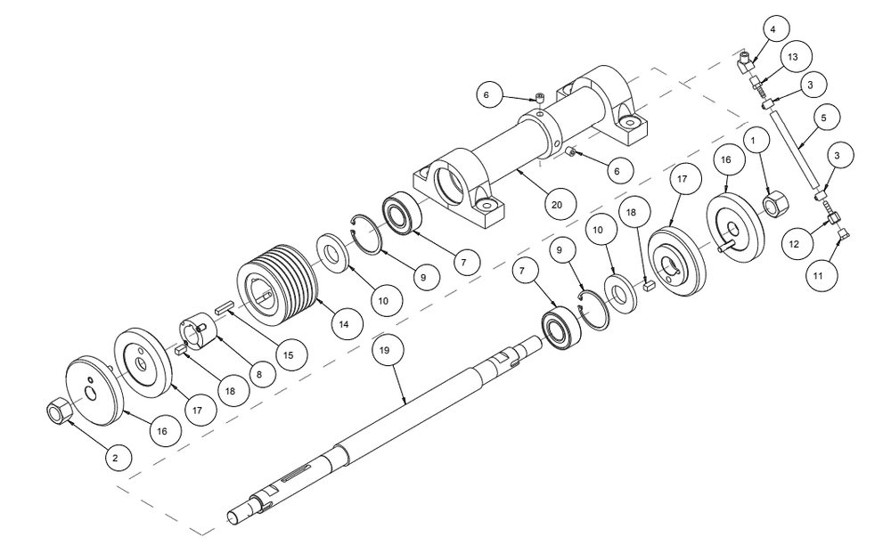 Section 12 Diagram and Parts List for MK-3020V 166447-20 MK Diamond Concrete Saw